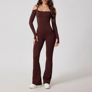 BOLD Yoga Flared Jumpsuit Women's Gym Fitness