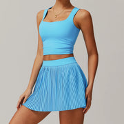 Running Yoga Jacket Skirt Set