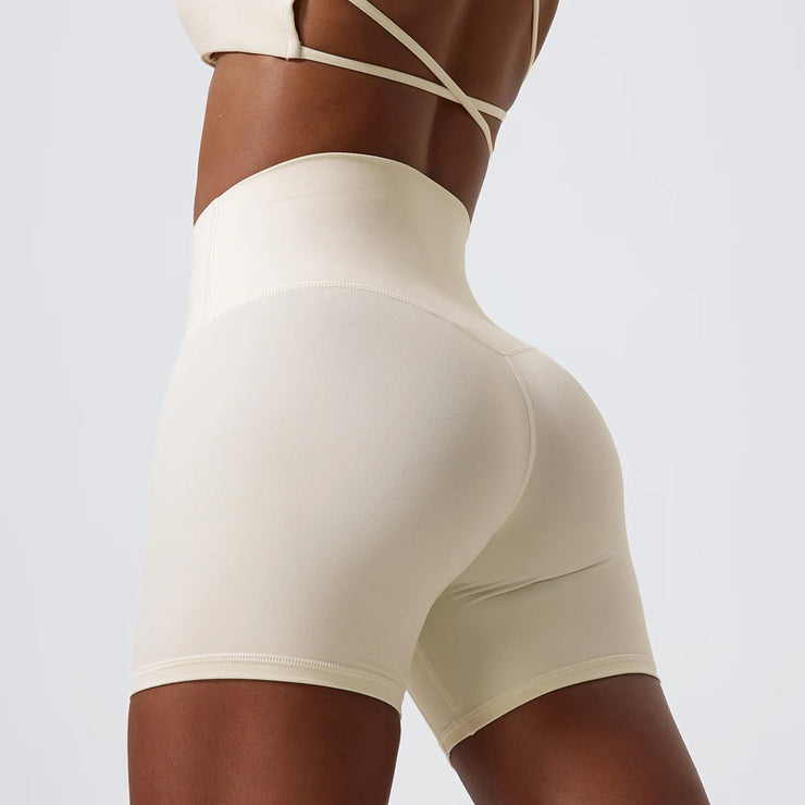 High Waist Push Up Active Shorts