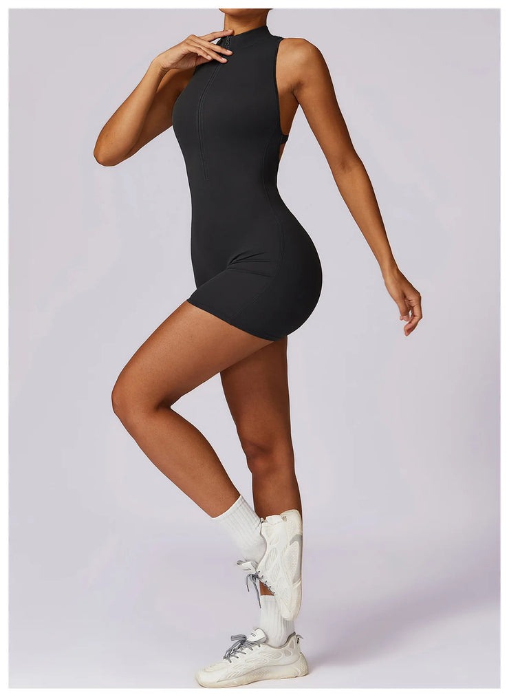Women’s V-Back Scrunch Sports Jumpsuit