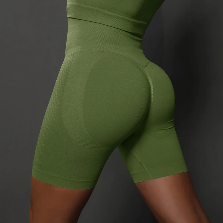 High Waist Sports Cycling Shorts