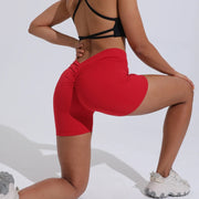 High-Waisted Hip-Lifting Fitness Shorts