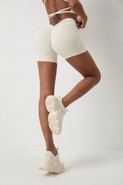 High-Waisted Hip-Lifting Fitness Shorts