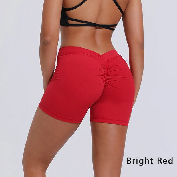 High-Waisted Hip-Lifting Fitness Shorts