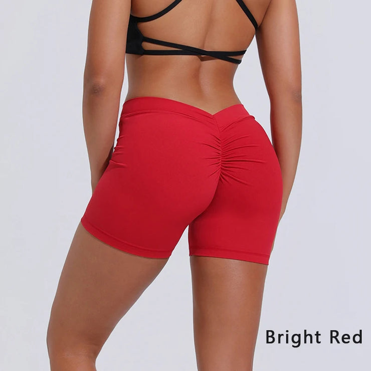 High-Waisted Hip-Lifting Fitness Shorts