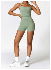 Sports Vest Women Gym Set