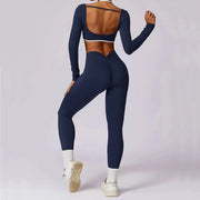 Long Sleeve Push-Up Sports Set