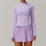 Running Yoga Jacket Skirt Set