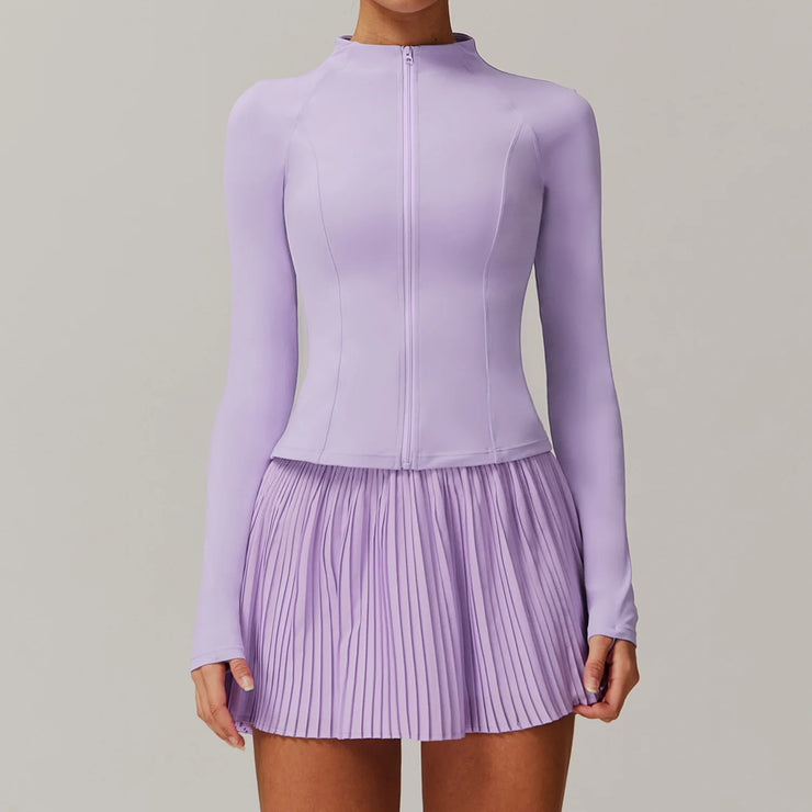 Running Yoga Jacket Skirt Set