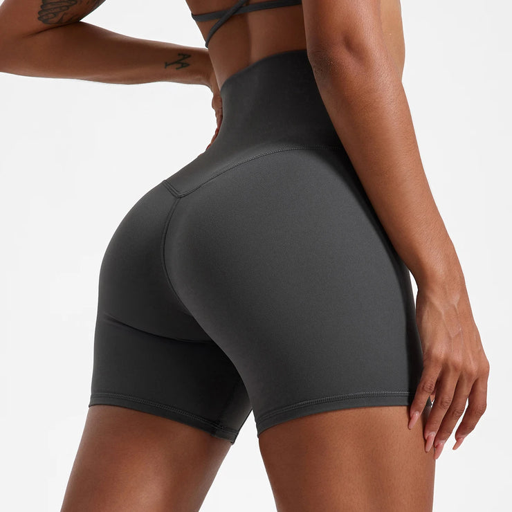 High Waist Push Up Active Shorts