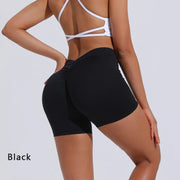 High-Waisted Hip-Lifting Fitness Shorts