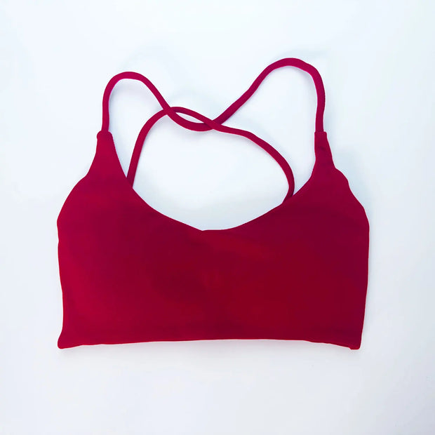 Twist Back High Support Bra