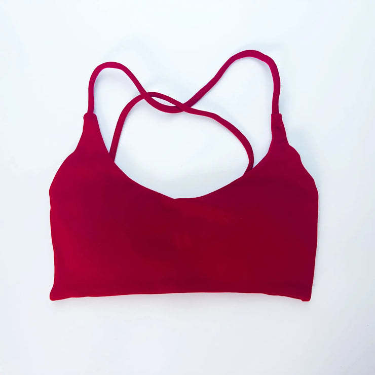 Twist Back High Support Bra