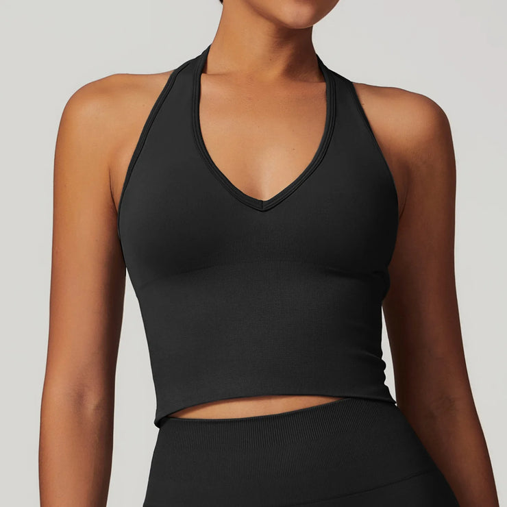 Seamless Push Up Sports Bra