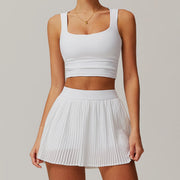 Running Yoga Jacket Skirt Set
