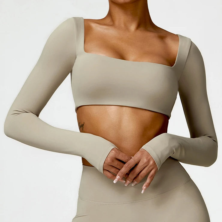 Casual Gym Square Neck Shirt