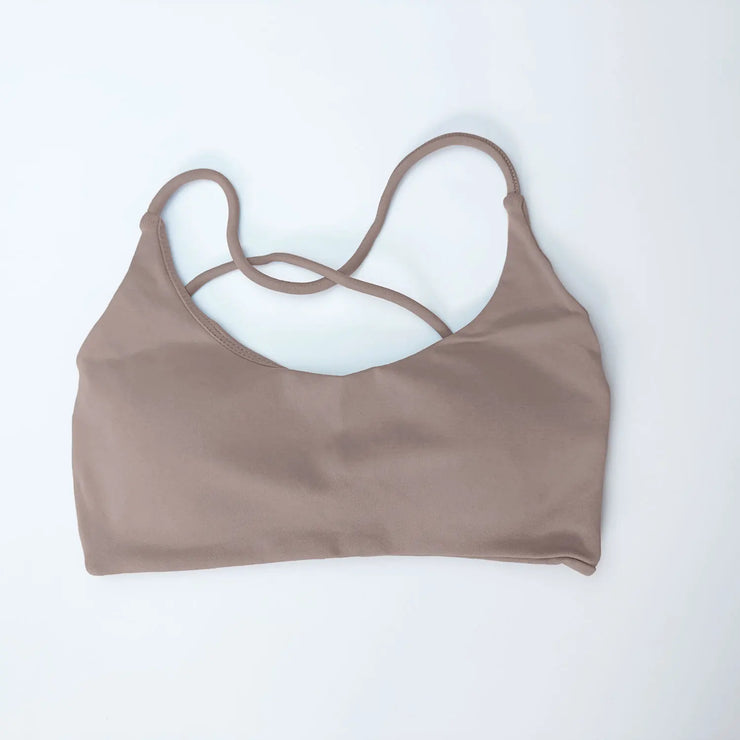 Twist Back High Support Bra