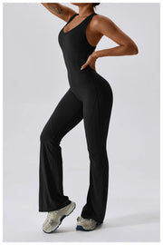 Sexy Back V Jumpsuit Gym Set