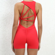 Padded Yoga Jumpsuit Workout Bodysuit