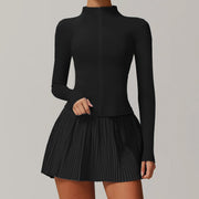 Running Yoga Jacket Skirt Set