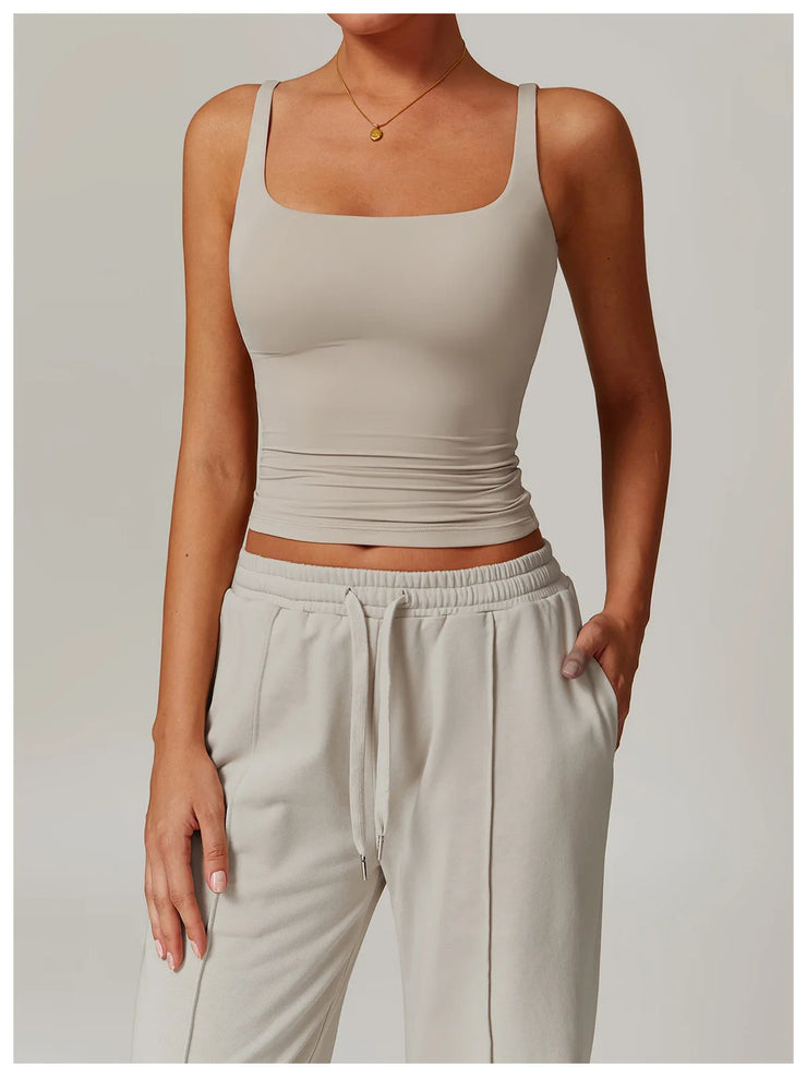 Women’s Elastic Fitness Yoga Crop