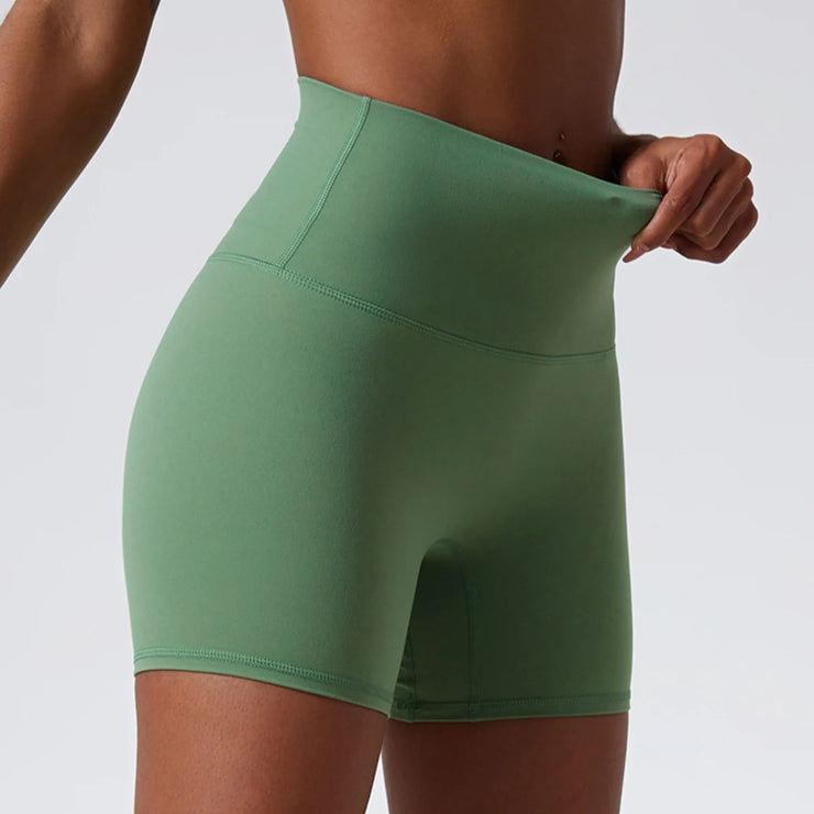 High Waist Push Up Active Shorts