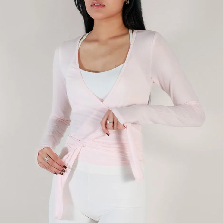 Stylish V Neck Long Sleeve Top
