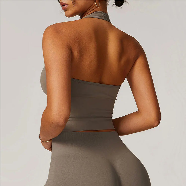 Seamless Push Up Sports Bra