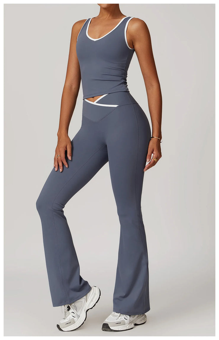 2PCS Nude Yoga Workout Set