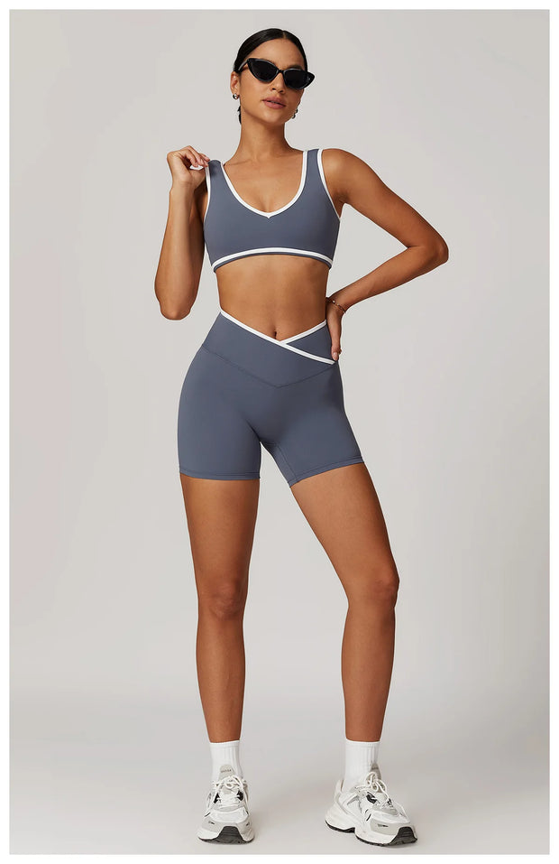 2PCS Nude Yoga Workout Set