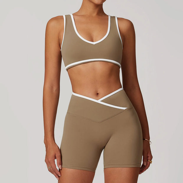 2PCS Nude Yoga Workout Set