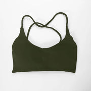 Twist Back High Support Bra