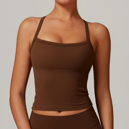 Backless Yoga Fitness Tank Top