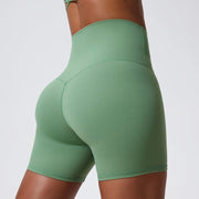 High Waist Push Up Active Shorts