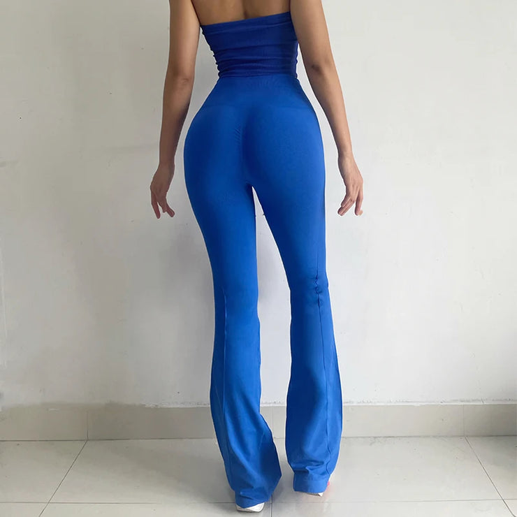 High-Waisted Flared Yoga Leggings