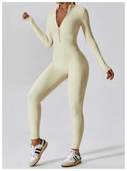 Women's Zipper One-Piece Jumpsuit