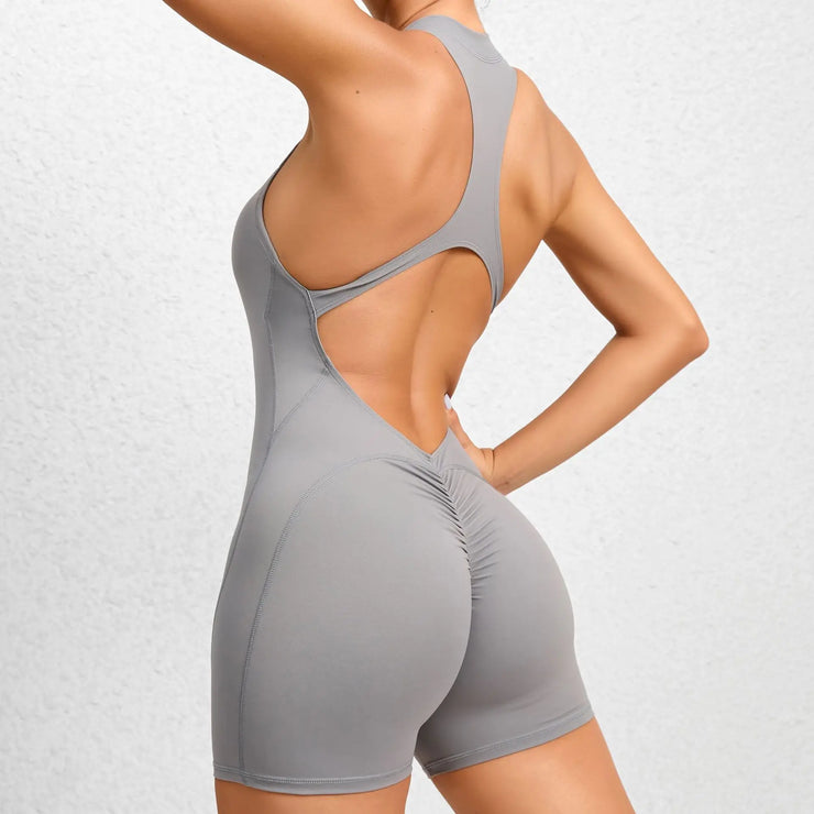 Women’s V-Back Scrunch Sports Jumpsuit