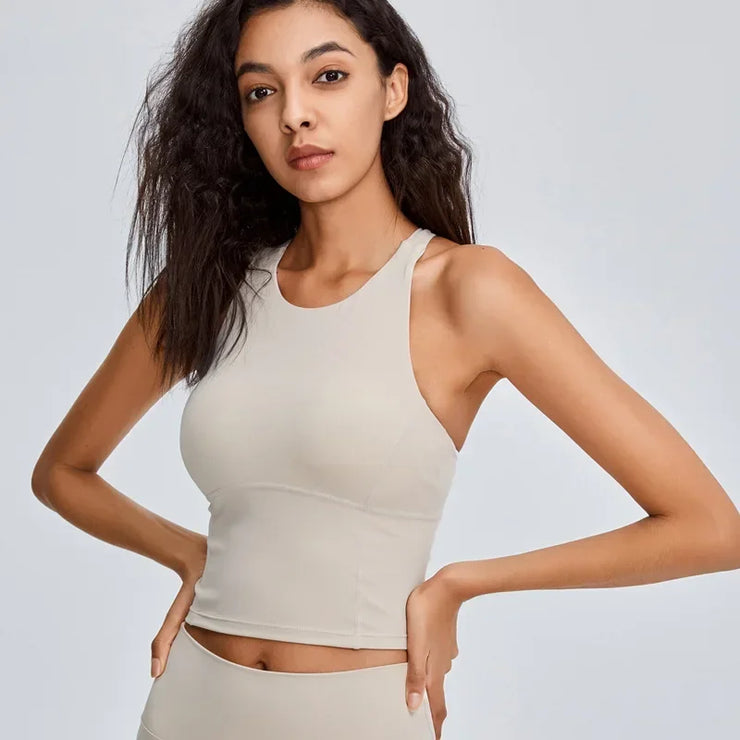 Cross Back Push-Up Sports Bra