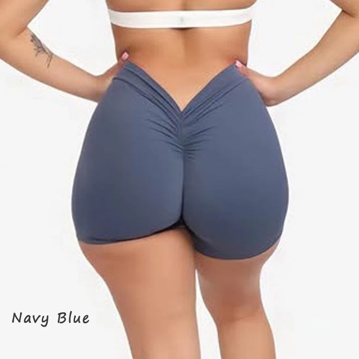 High-Waisted Hip-Lifting Fitness Shorts