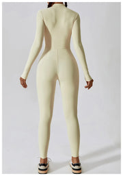 Women's Zipper One-Piece Jumpsuit