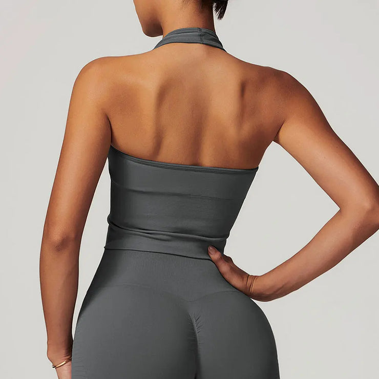 Seamless Push Up Sports Bra
