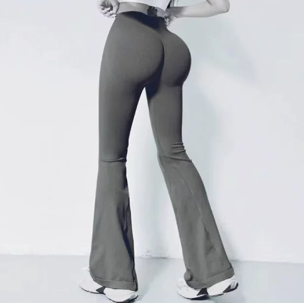 High-Waisted Flared Yoga Leggings
