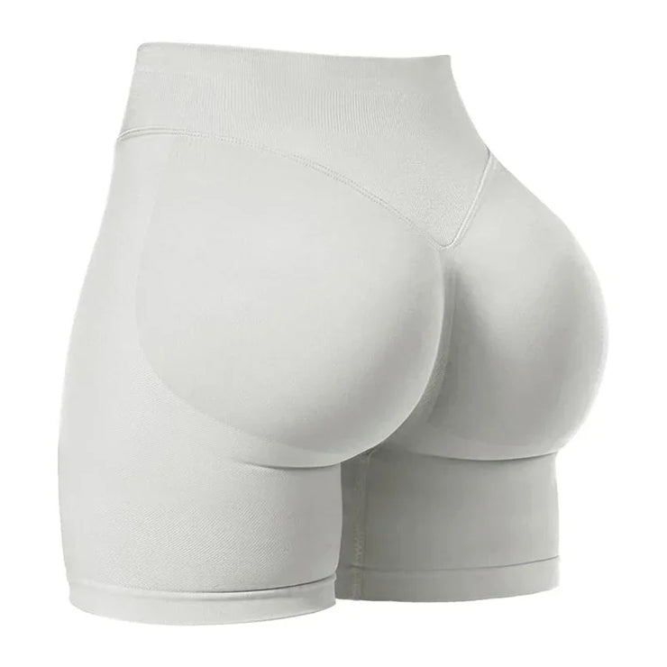 Low Ribbed Waist Yoga Shorts