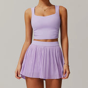 Running Yoga Jacket Skirt Set
