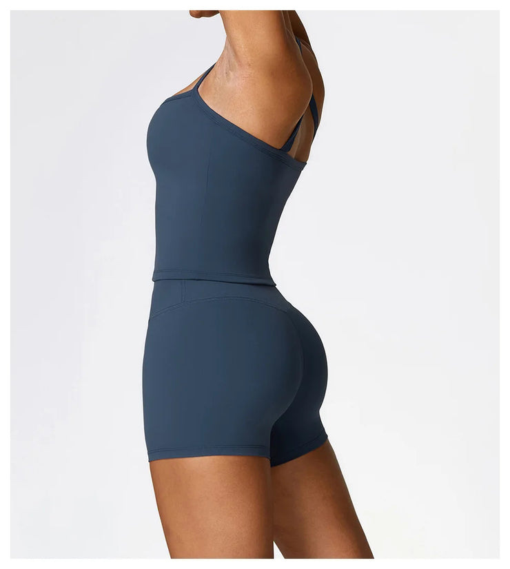Sports Vest Women Gym Set