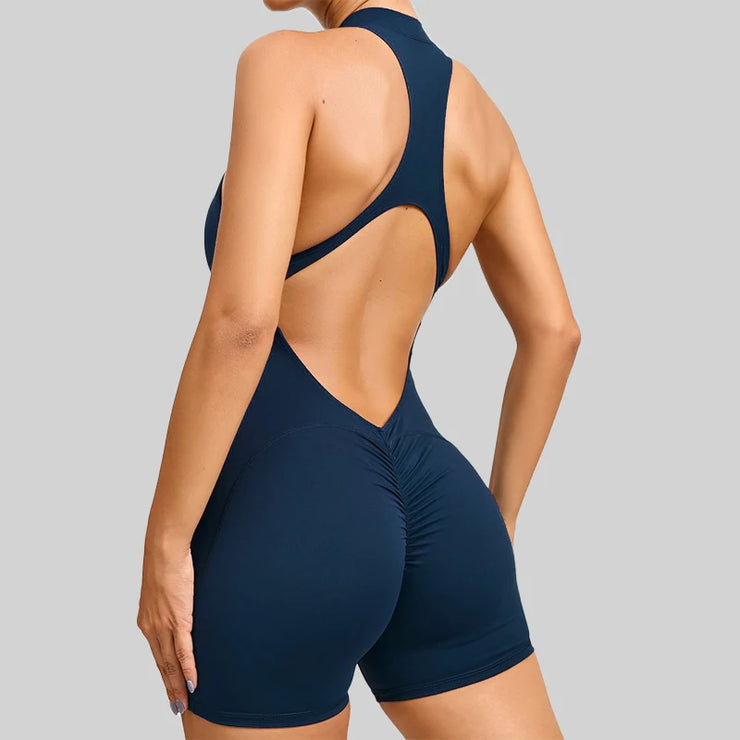 Women’s V-Back Scrunch Sports Jumpsuit