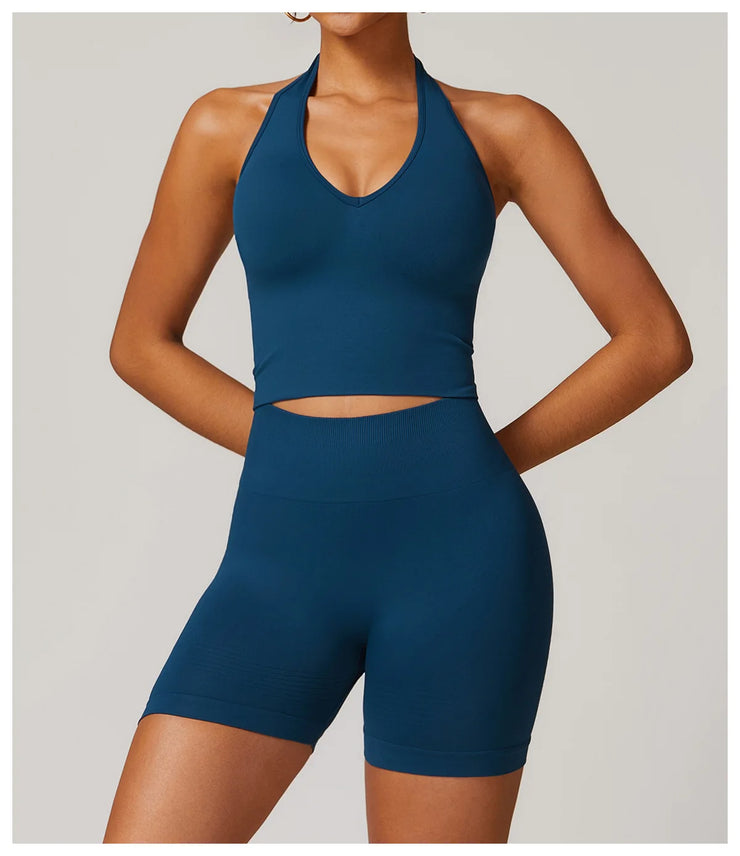 Seamless Push Up Sports Bra