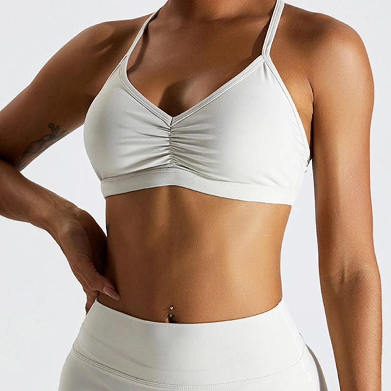 Sexy Scrunch Sports Bra Gym Top