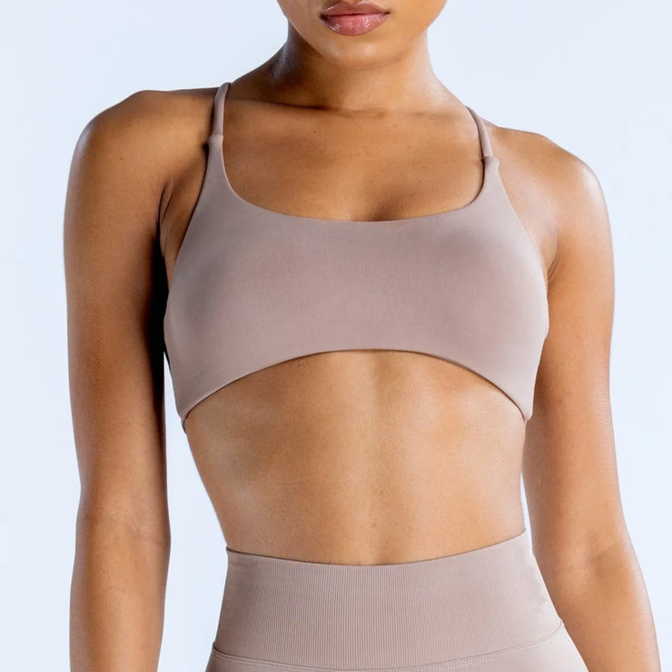 Twist Back High Support Bra