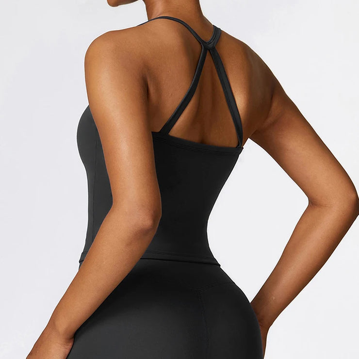Sports Vest Women Gym Set